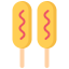 Corn dog icon 64x64