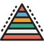 Pyramid chart ícono 64x64