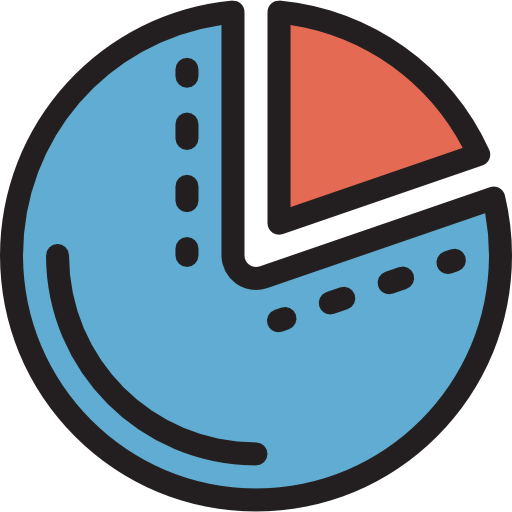 Pie chart ícono