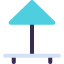 Beach umbrella icon 64x64