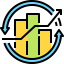 Bar chart icon 64x64
