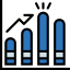 Bar chart icon 64x64