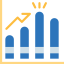 Bar chart icon 64x64
