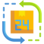 24 hours 图标 64x64