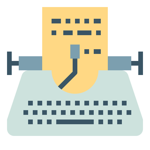 Typewriter icon