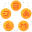 Cryptocurrency Symbol 64x64