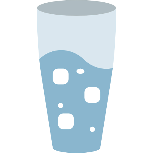 Glass of water ícono
