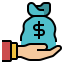 Money bag icon 64x64
