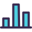 Bar chart icon 64x64