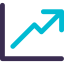 Line chart icon 64x64