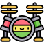 Drum kit ícono 64x64