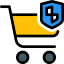 Secure shopping icon 64x64