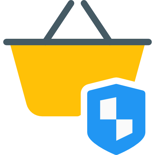 Secure shopping icon