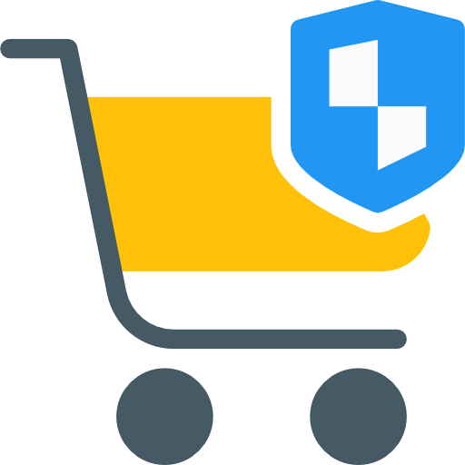 Secure shopping icon