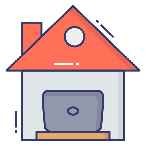 Working at home icon