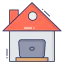 Working at home icon 64x64