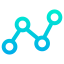Line chart icon 64x64