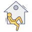 Stay at home icon 64x64