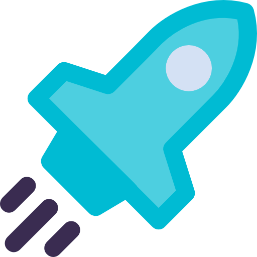 Rocket launch icon