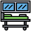 Больничная койка иконка 64x64