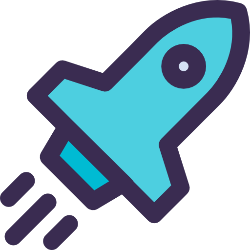 Rocket launch icon