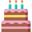 Birthday cake icon 64x64