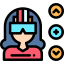 Virtual reality glasses icon 64x64