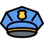 Police cap icon 64x64