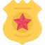 Police badge icon 64x64