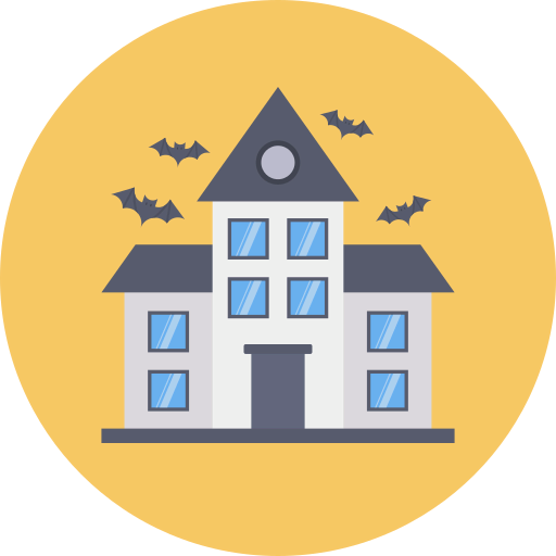 Haunted house icon