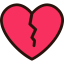 Broken heart icon 64x64