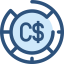 Canadian dollar 图标 64x64
