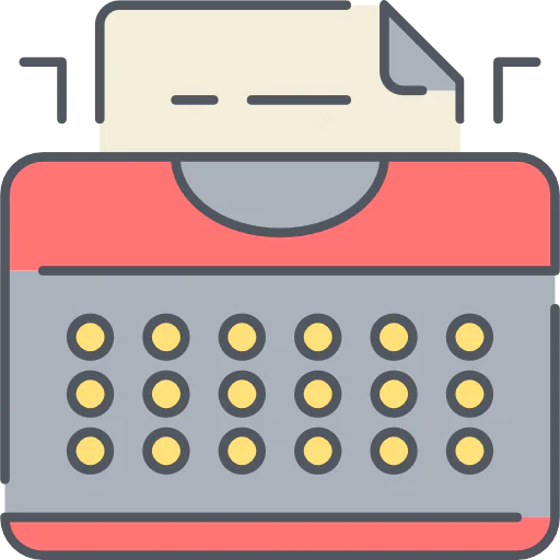 Typewriter icon
