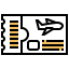 Boarding pass icon 64x64