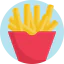 French fries icon 64x64
