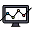 Line chart icon 64x64