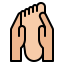 Foot massage icon 64x64