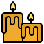 Spa candles icon 64x64