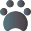 Paw print icon 64x64