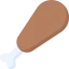 Chicken leg icon 64x64