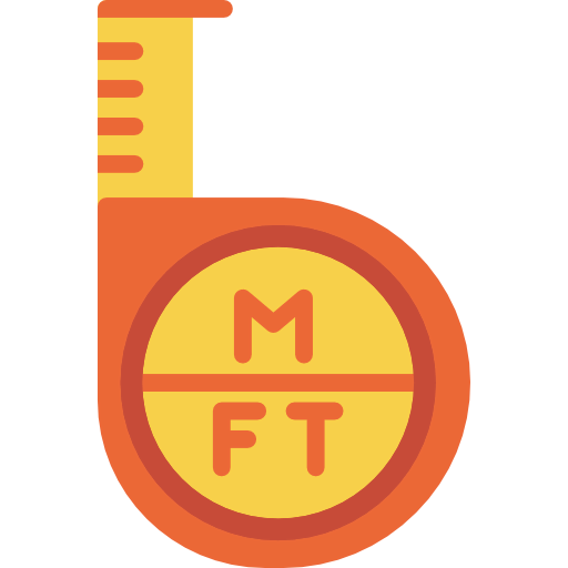 Measuring tape icon