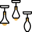 Ceiling lamp icon 64x64
