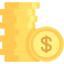 Coin stack icon 64x64