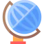 Earth globe icon 64x64