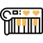 Piano keyboard icon 64x64