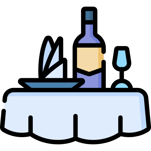 Dinner table icon
