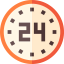 24 hours アイコン 64x64