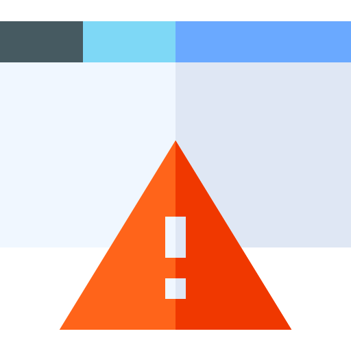 Warning sign icon