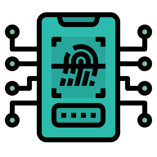 Fingerprint scan icon