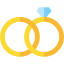 Wedding rings icon 64x64